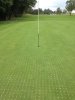 DryJect uses a high-speed, water-based injection system to blast aeration holes through the root zone to fracture the soil.