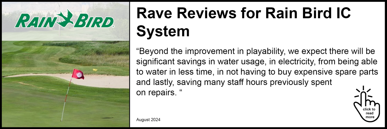 Rave Reviews for Rain Bird IC System